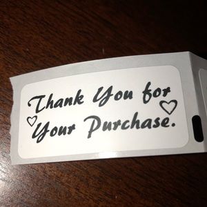 Thank You for Your Purchase stickers 🏷